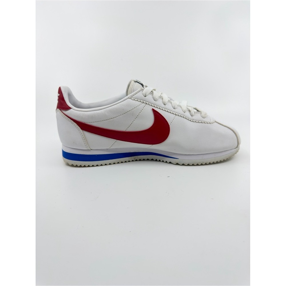 Nike Womens Size 9 White Red Blue Cortez Classic Leather Sneakers 807471-103 - Picture 4 of 10